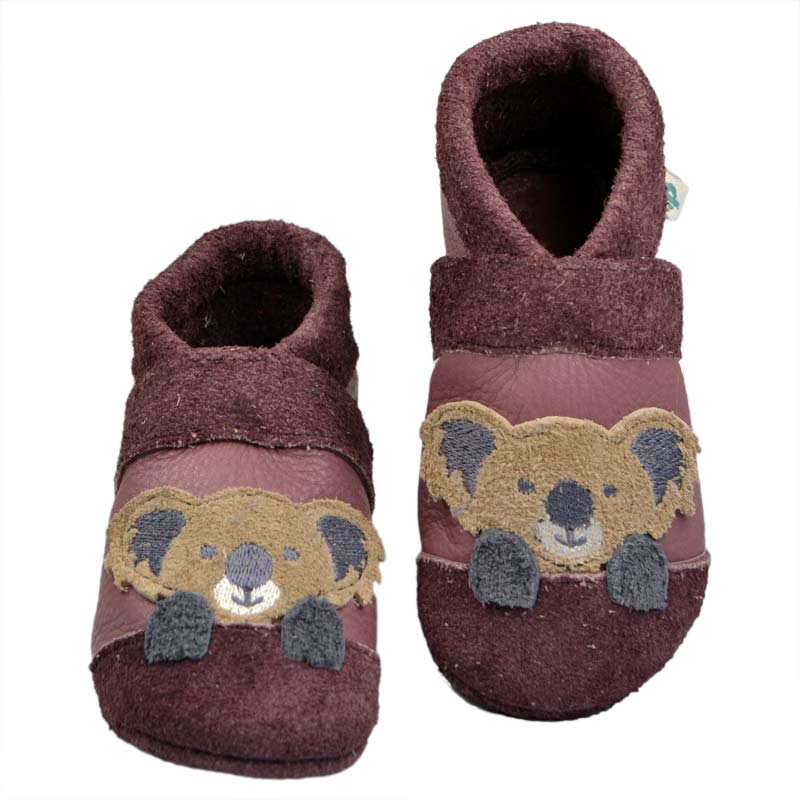 SV - Koala - Roseberry Barfußschuhe, Hausschuhe und Krabbelschuhe, IVN Naturleder zertifiziert