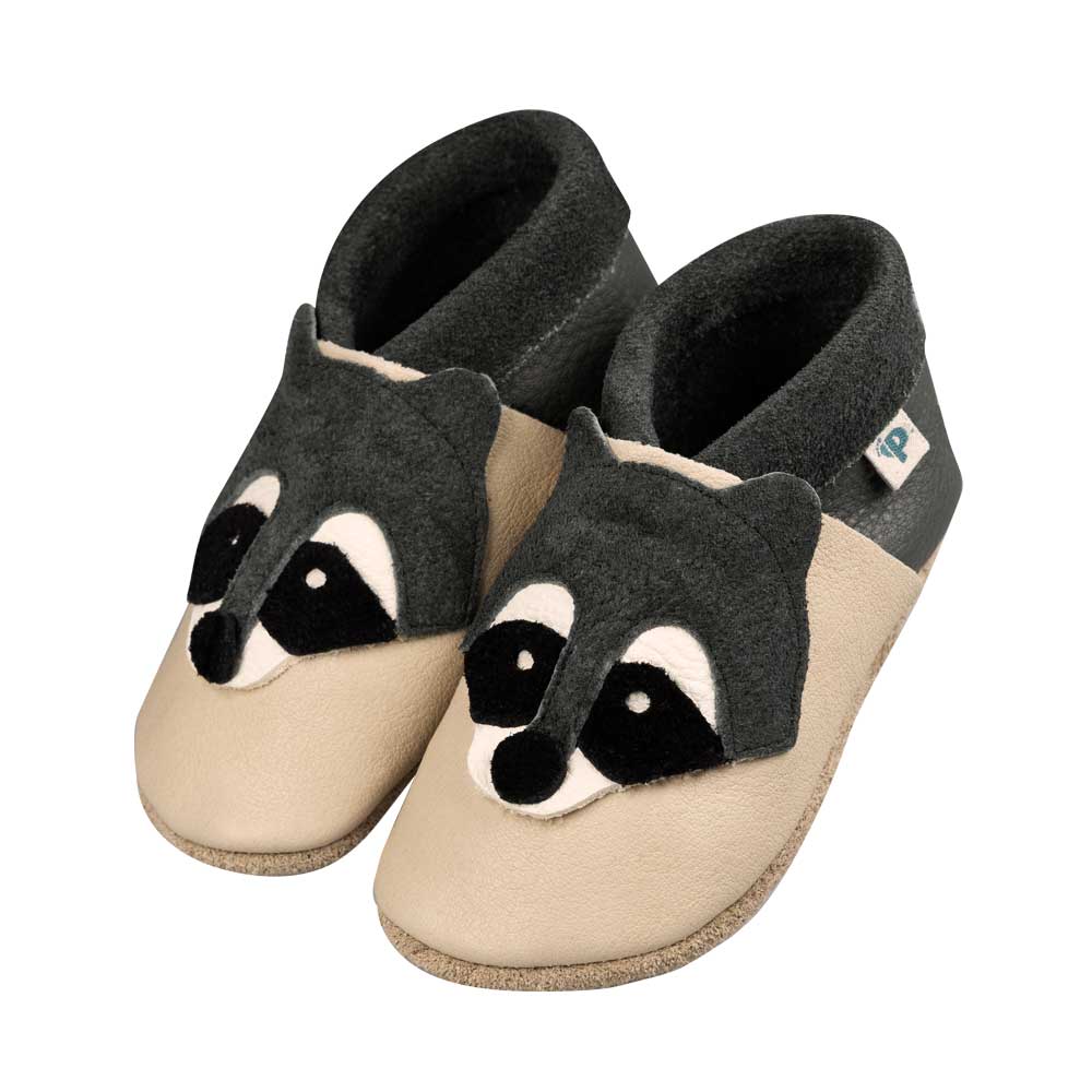 Waschbär - Barfußschuhe, Hausschuhe und Krabbelschuhe, IVN Naturleder zertifiziert