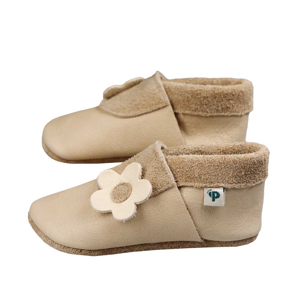 Flair mit Blume - Barfußschuhe, Hausschuhe und Krabbelschuhe, IVN Naturleder zertifiziert