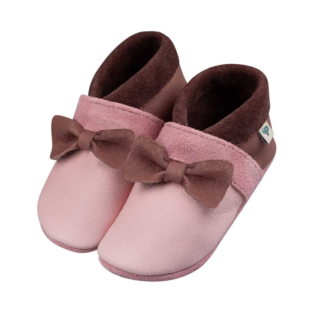 Schleife - Barfußschuhe, Hausschuhe und Krabbelschuhe, IVN Naturleder zertifiziert