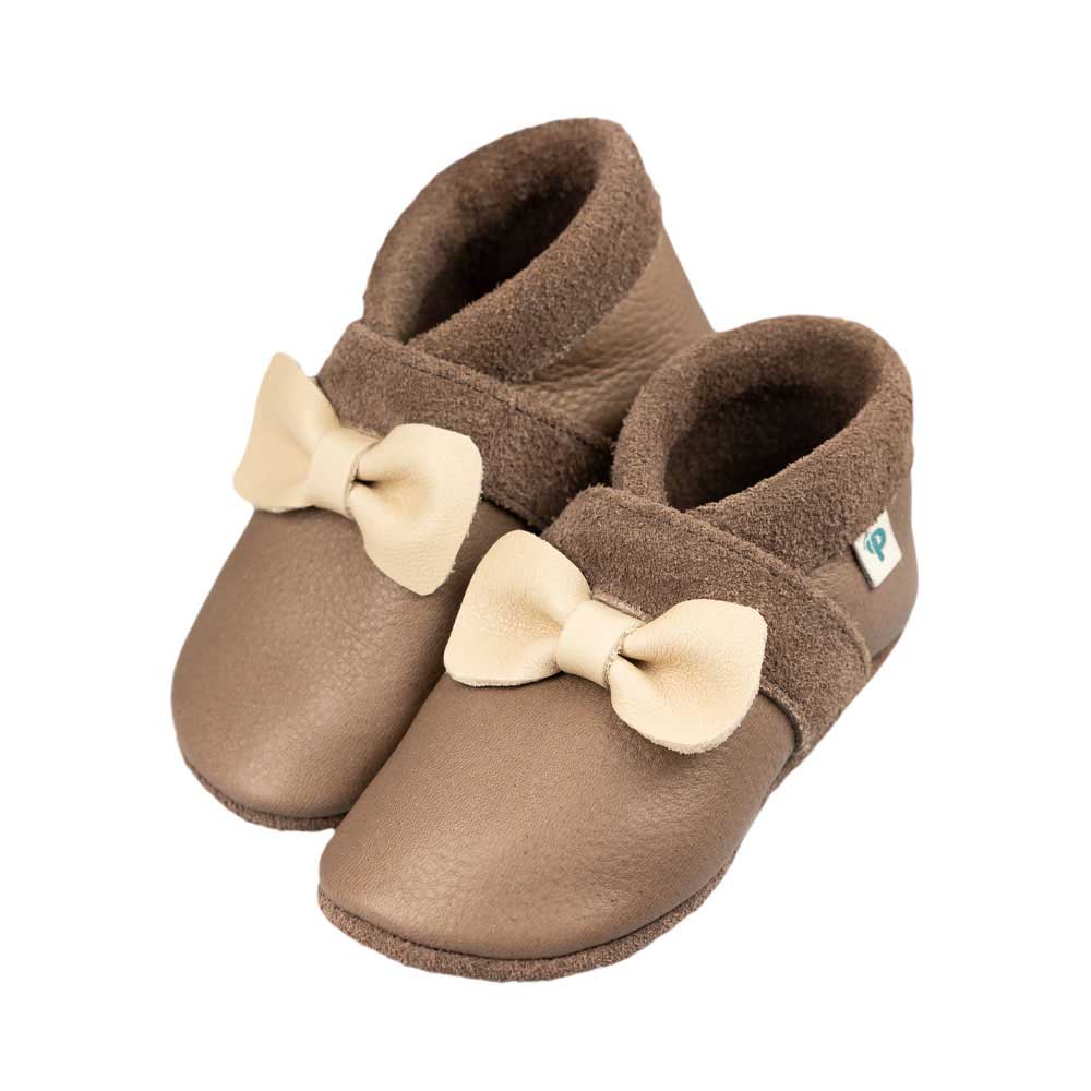 Schleife - Barfußschuhe, Hausschuhe und Krabbelschuhe, IVN Naturleder zertifiziert