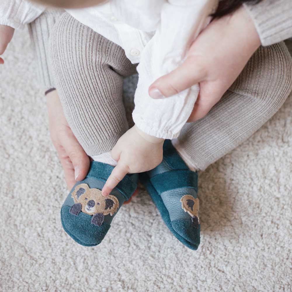 Koala – Barfußschuhe, Hausschuhe und Krabbelschuhe, IVN Naturleder zertifiziert