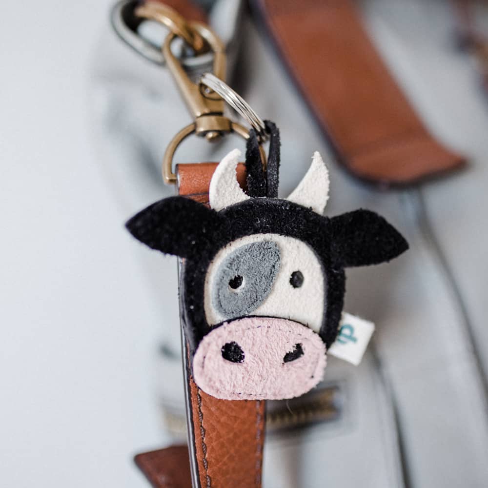 Cow keychain