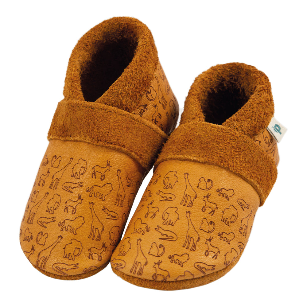 SV - Afrika All Over - Barfußschuhe, Hausschuhe und Krabbelschuhe, IVN Naturleder zertifiziert