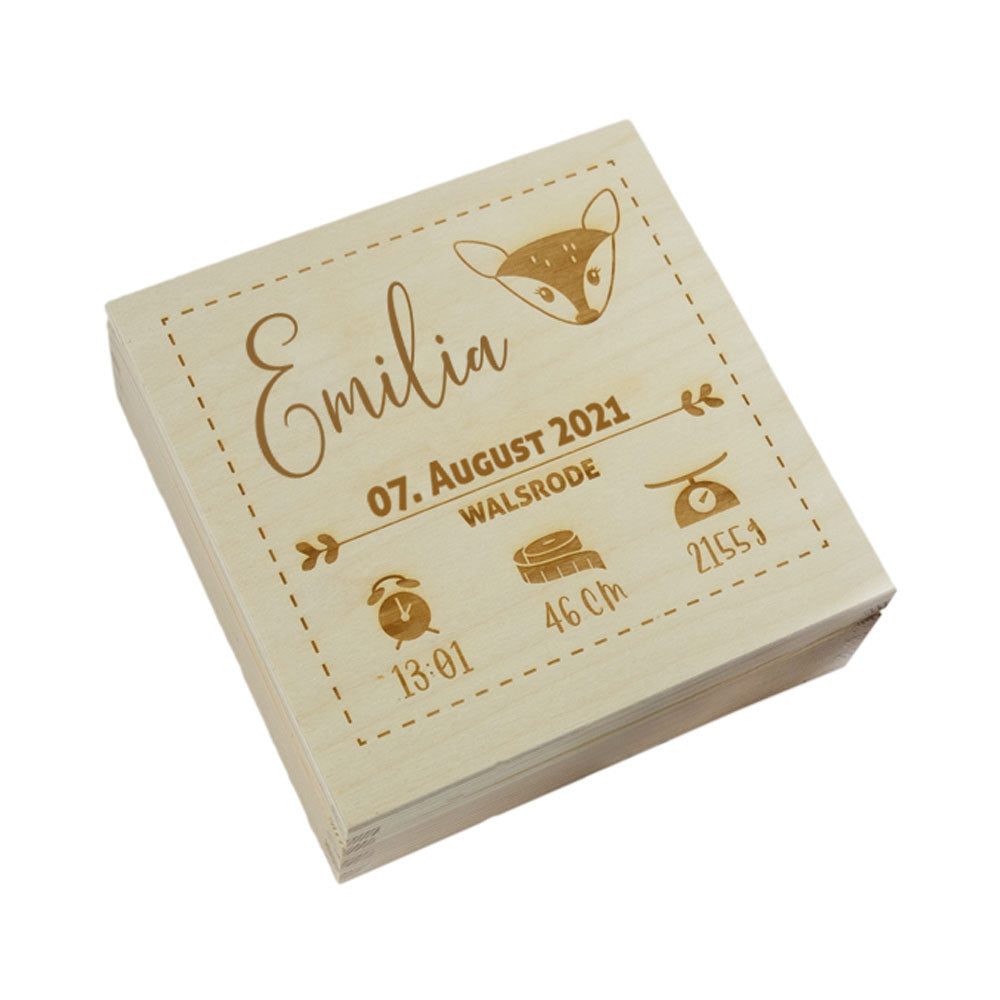 Geschenkbox Geburt Reh