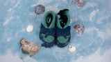 Big Whale - crawling shoes and slippers made of natural leather