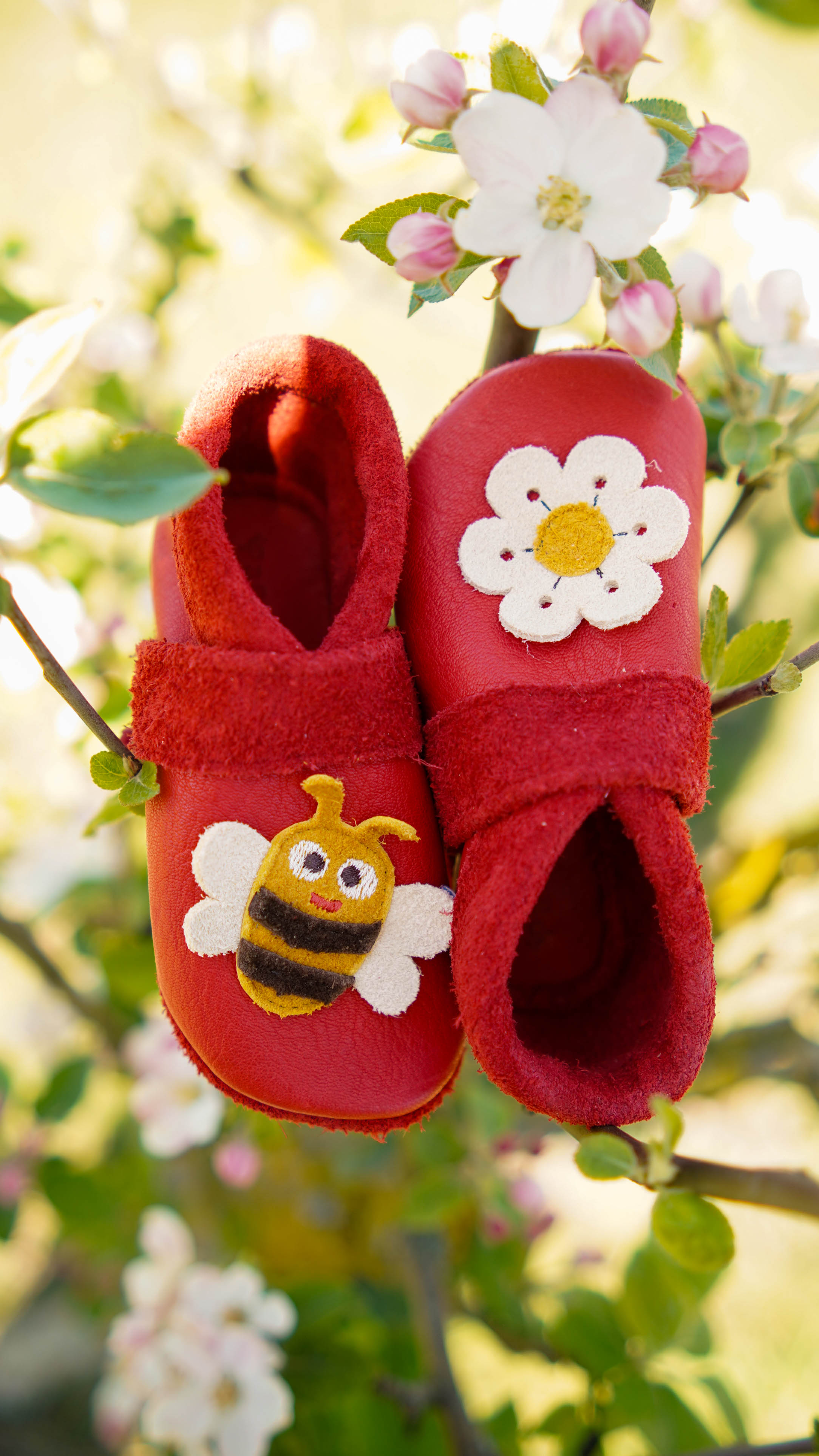 Unicorn - crawling shoes and slippers made of natural leather