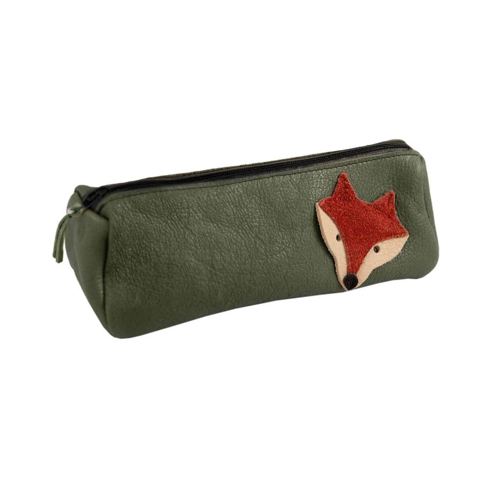 Pencil case fox (khaki)