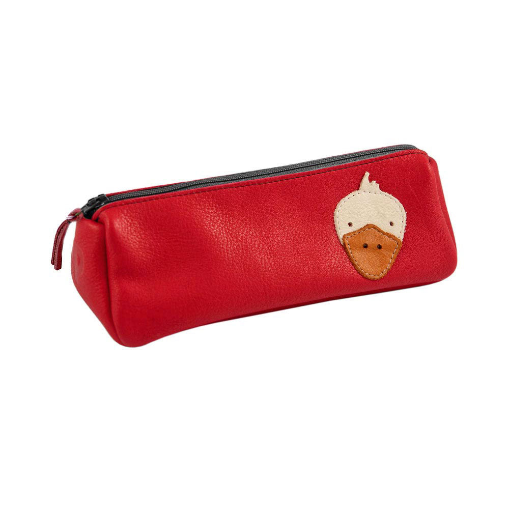 Goose pencil case (raspberry red)