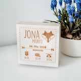 Geschenkbox Geburt Fuchs
