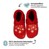 Fox - crawling shoes and slippers made of natural leather
