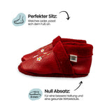 Fox - crawling shoes and slippers made of natural leather