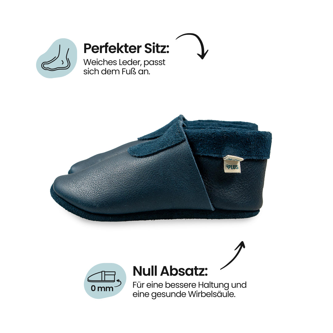 Flair - Panto Plus - Barfußschuhe, Hausschuhe und Krabbelschuhe, IVN Naturleder zertifiziert