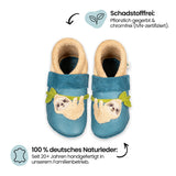 Sloth - crawling shoes and slippers made of natural leather