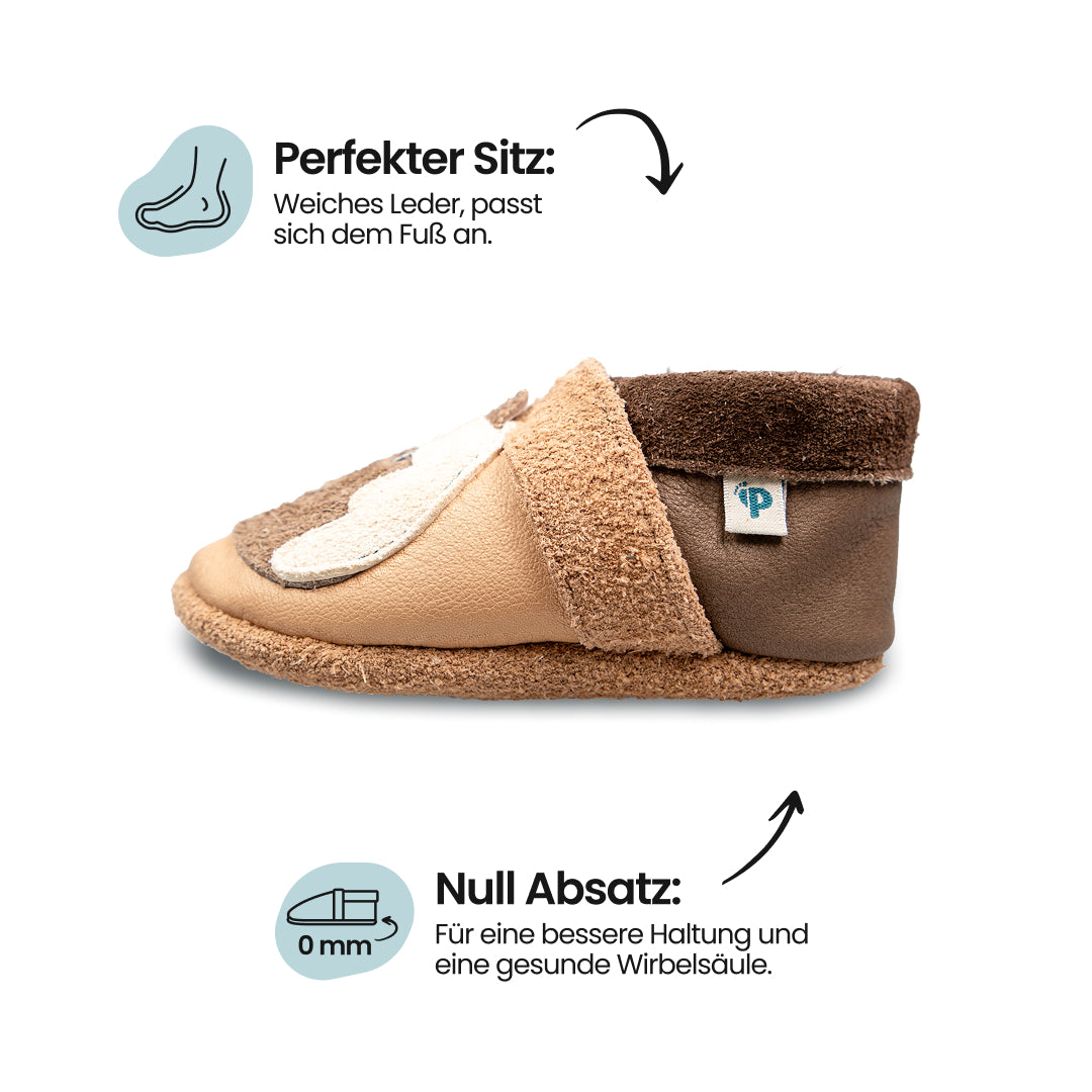 Pony - Barfußschuhe, Hausschuhe und Krabbelschuhe, IVN Naturleder zertifiziert