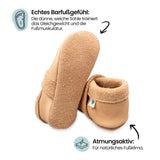 Rocket with Saturn - crawling shoes and slippers made of natural leather