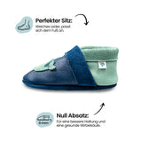 Kleiner Wal - Barfußschuhe, Hausschuhe und Krabbelschuhe, IVN Naturleder zertifiziert