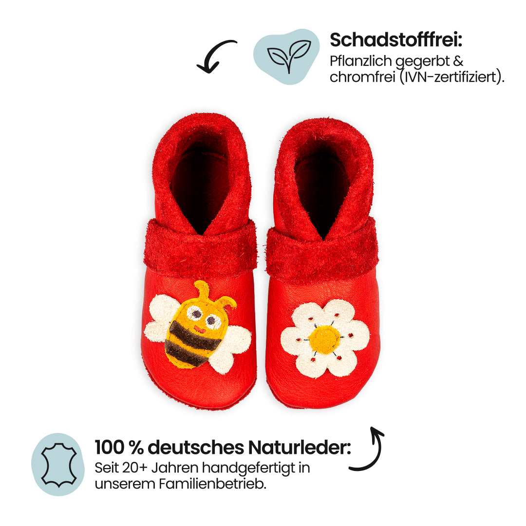 Unicorn - crawling shoes and slippers made of natural leather
