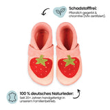 Erdbeere - Barfußschuhe, Hausschuhe und Krabbelschuhe, IVN Naturleder zertifiziert