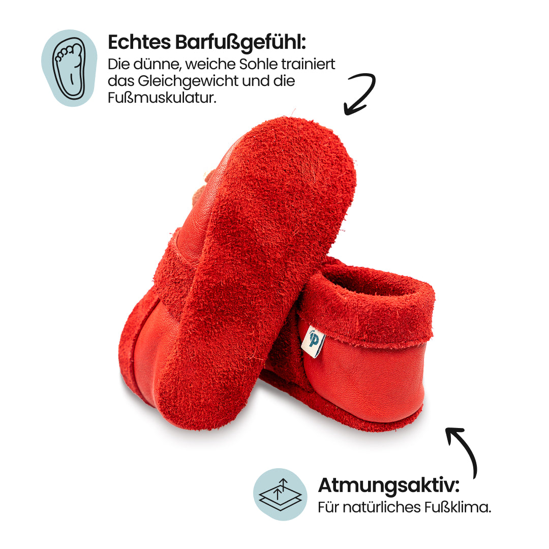 Unicorn - crawling shoes and slippers made of natural leather