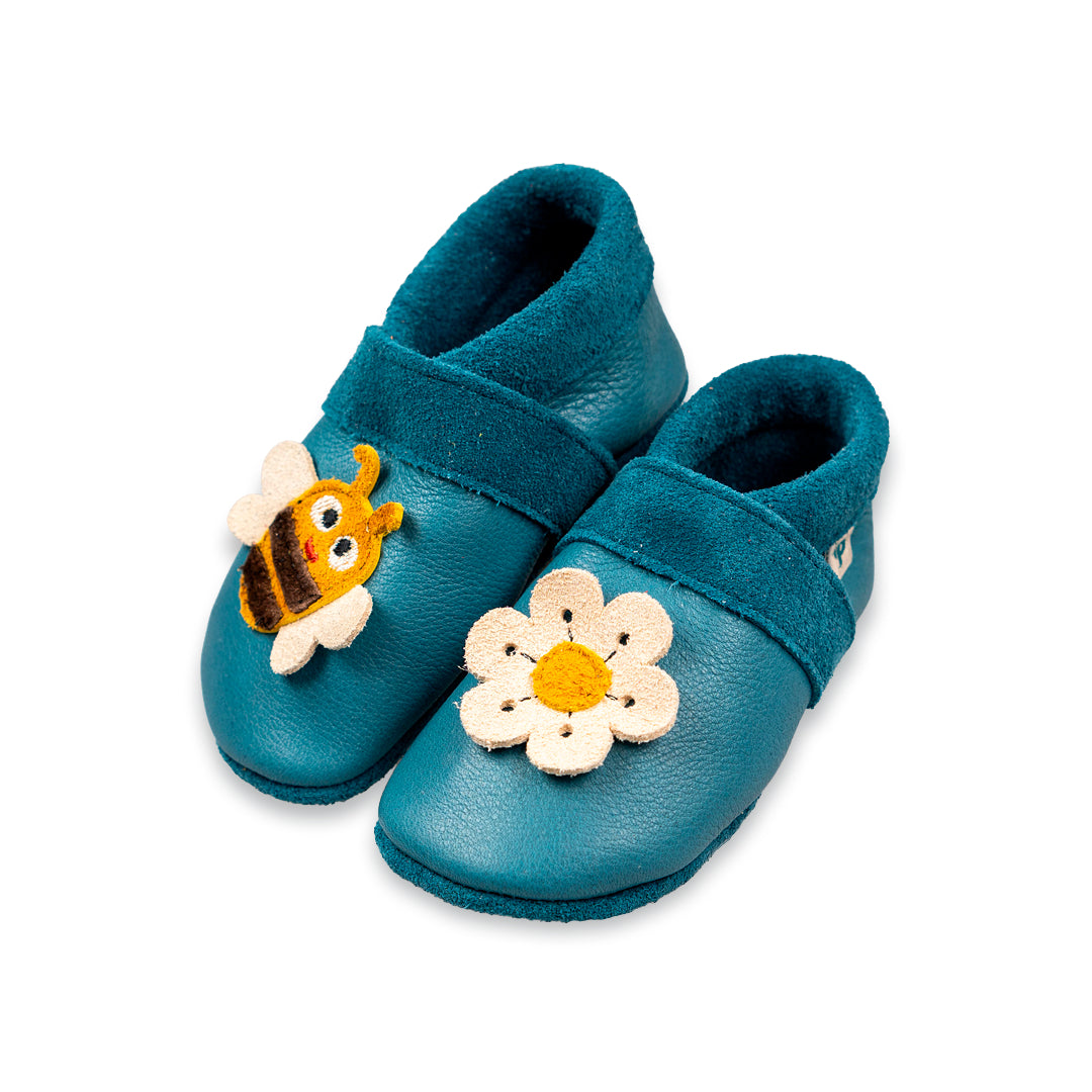 Unicorn - crawling shoes and slippers made of natural leather