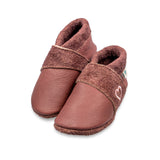 Luxor mit Herzstickerei - Barfußschuhe, Hausschuhe und Krabbelschuhe, IVN Naturleder zertifiziert