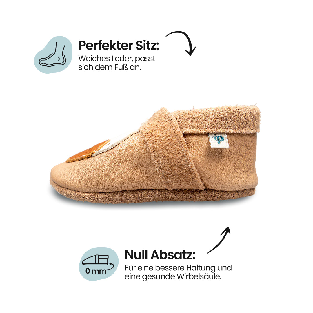 Gans - Barfußschuhe, Hausschuhe und Krabbelschuhe, IVN Naturleder zertifiziert
