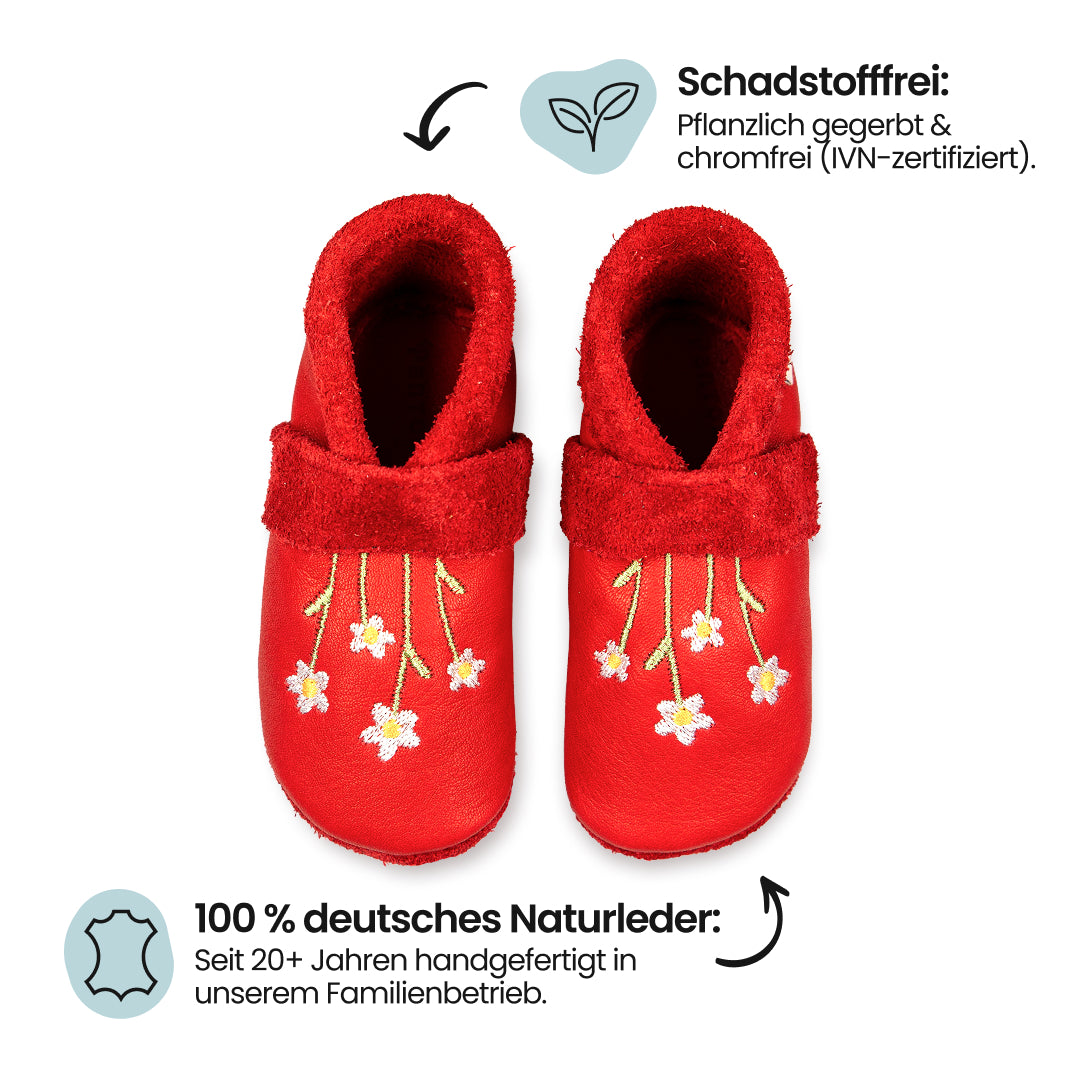 Gänseblümchen - Barfußschuhe, Hausschuhe und Krabbelschuhe, IVN Naturleder zertifiziert