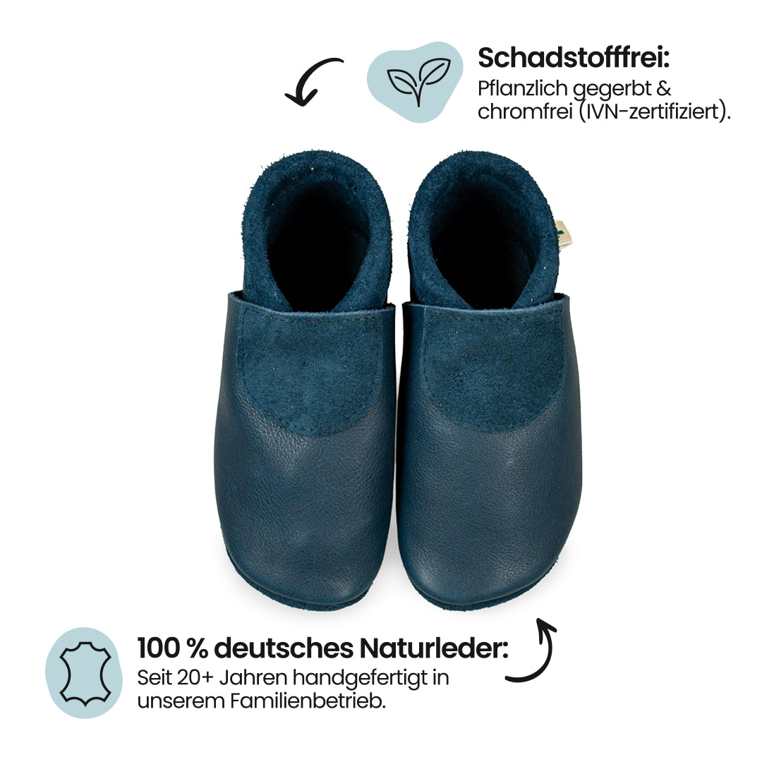 Flair - Panto Plus - Barfußschuhe, Hausschuhe und Krabbelschuhe, IVN Naturleder zertifiziert