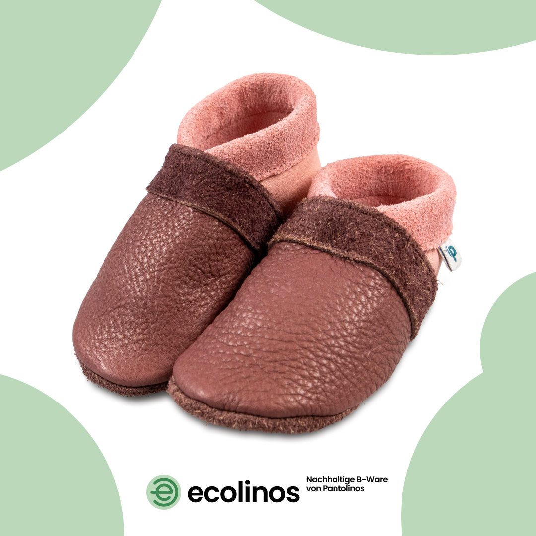Roseberry/Rosa - Ecolinos, Barfußschuhe, Hausschuhe und Krabbelschuhe