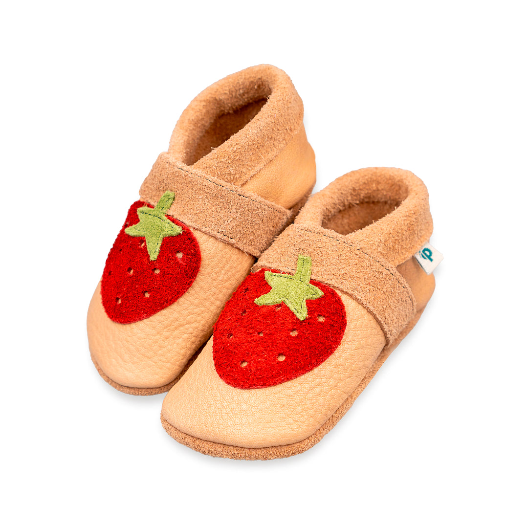 Erdbeere - Barfußschuhe, Hausschuhe und Krabbelschuhe, IVN Naturleder zertifiziert