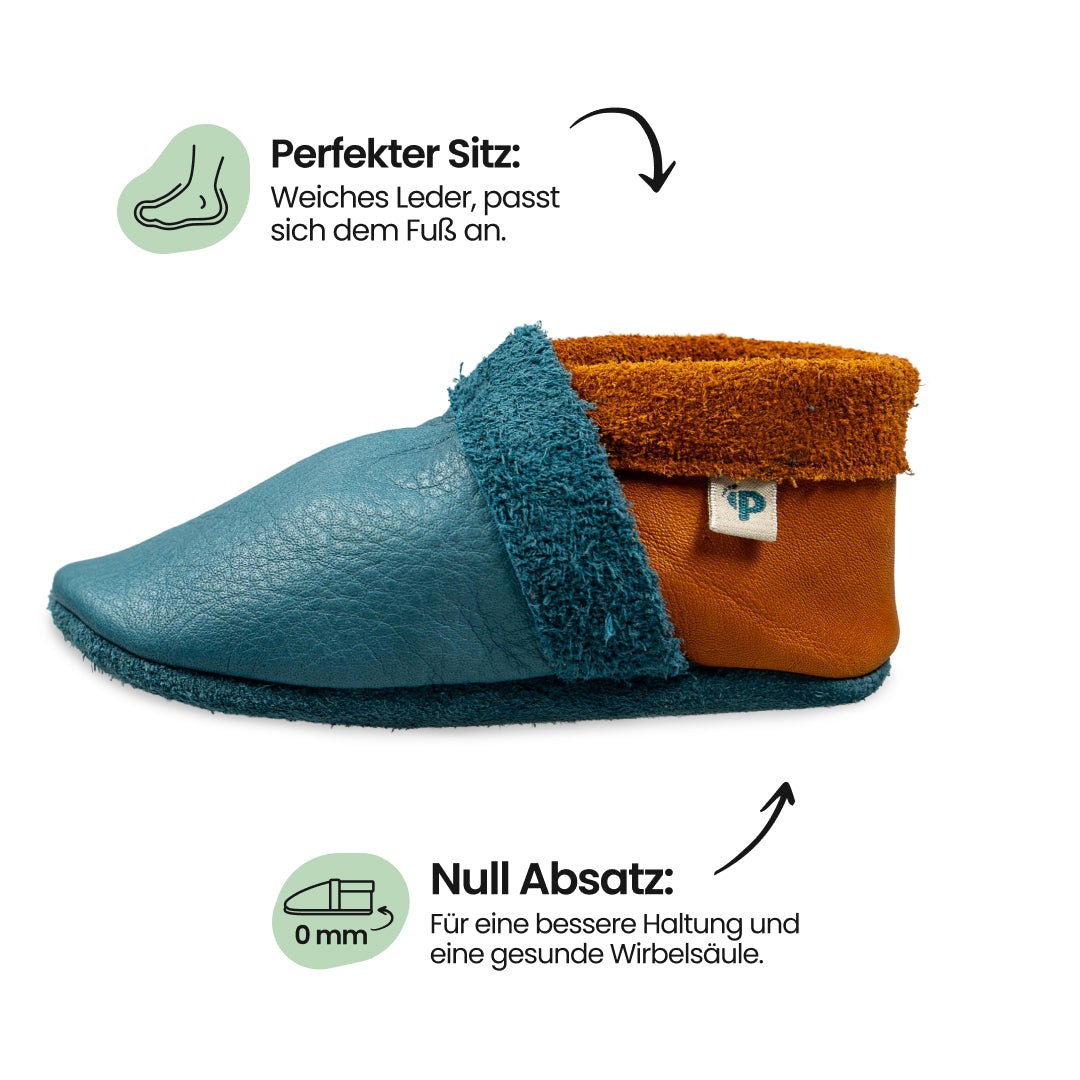 Paloma/Indi - Ecolinos, Barfußschuhe, Hausschuhe und Krabbelschuhe