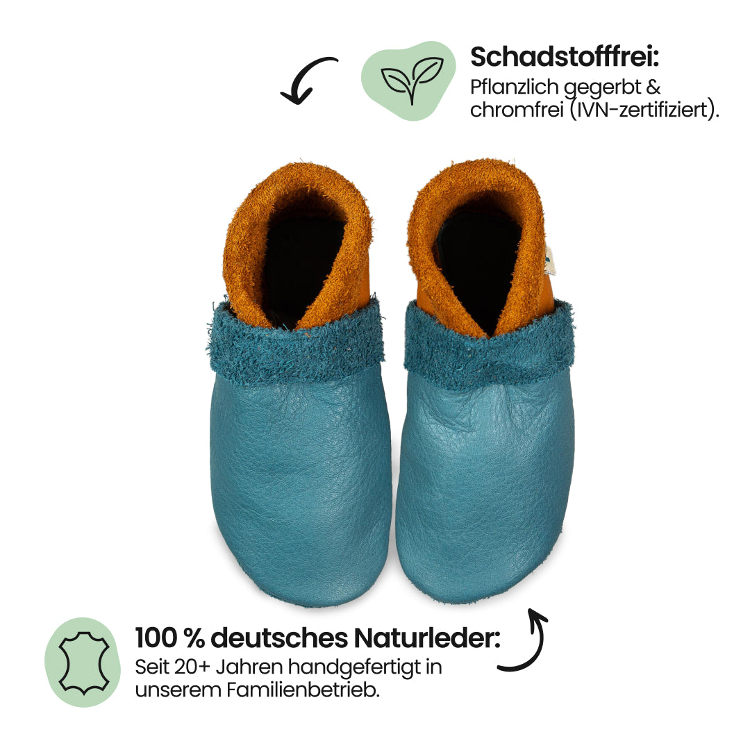 Paloma/Indi - Ecolinos, Barfußschuhe, Hausschuhe und Krabbelschuhe