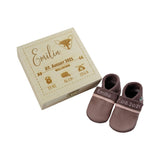 Gift set birth with wooden box fox