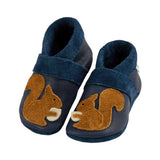 Lion - crawling shoes and slippers made of natural leather