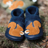 Lion - crawling shoes and slippers made of natural leather