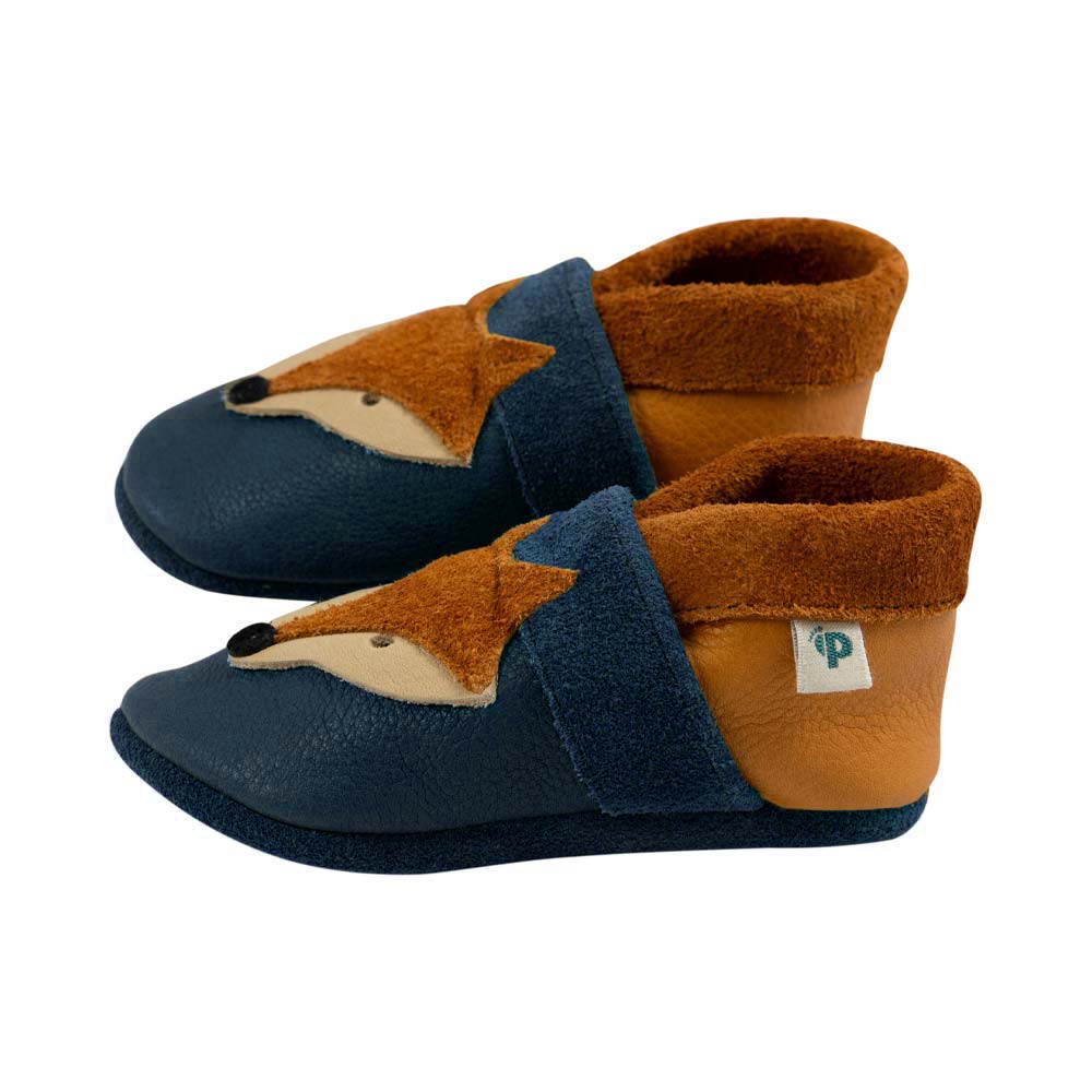 Fuchs - Krabbelschuhe und Hausschuhe aus Naturleder