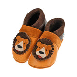 Lion - crawling shoes and slippers made of natural leather