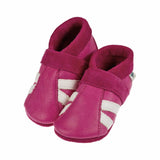 Sportolino with stripes - crawling shoes and slippers made of natural leather