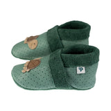 Summer Turtle - crawling shoes and slippers made of natural leather
