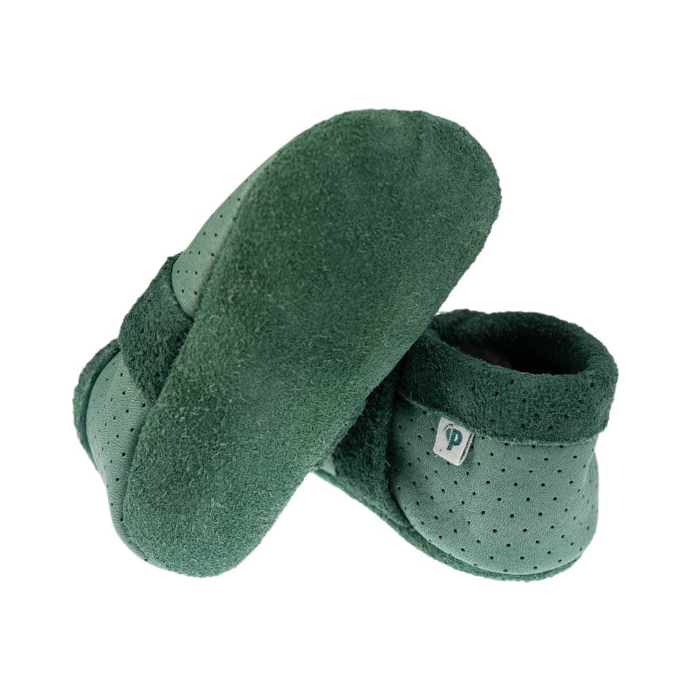 Summer Turtle - crawling shoes and slippers made of natural leather