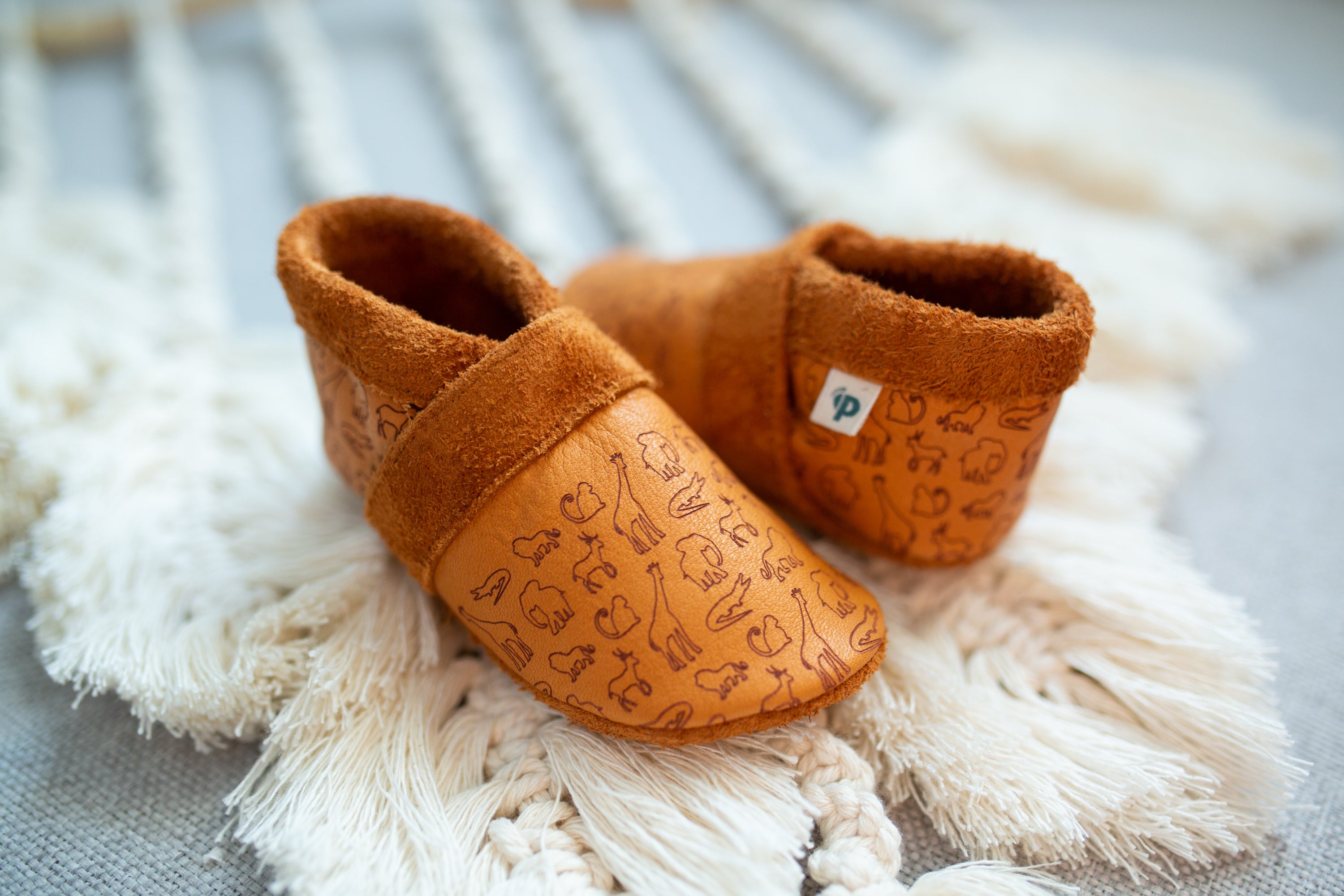 SV - Afrika All Over - Barfußschuhe, Hausschuhe und Krabbelschuhe, IVN Naturleder zertifiziert