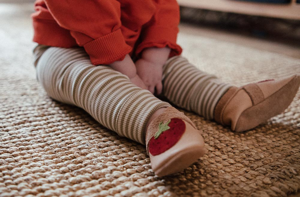 Erdbeere - Barfußschuhe, Hausschuhe und Krabbelschuhe, IVN Naturleder zertifiziert
