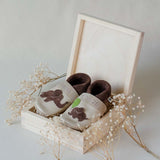 Geschenkset Geburt mit Holzbox Elefant