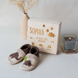 Geschenkset Geburt mit Holzbox Elefant